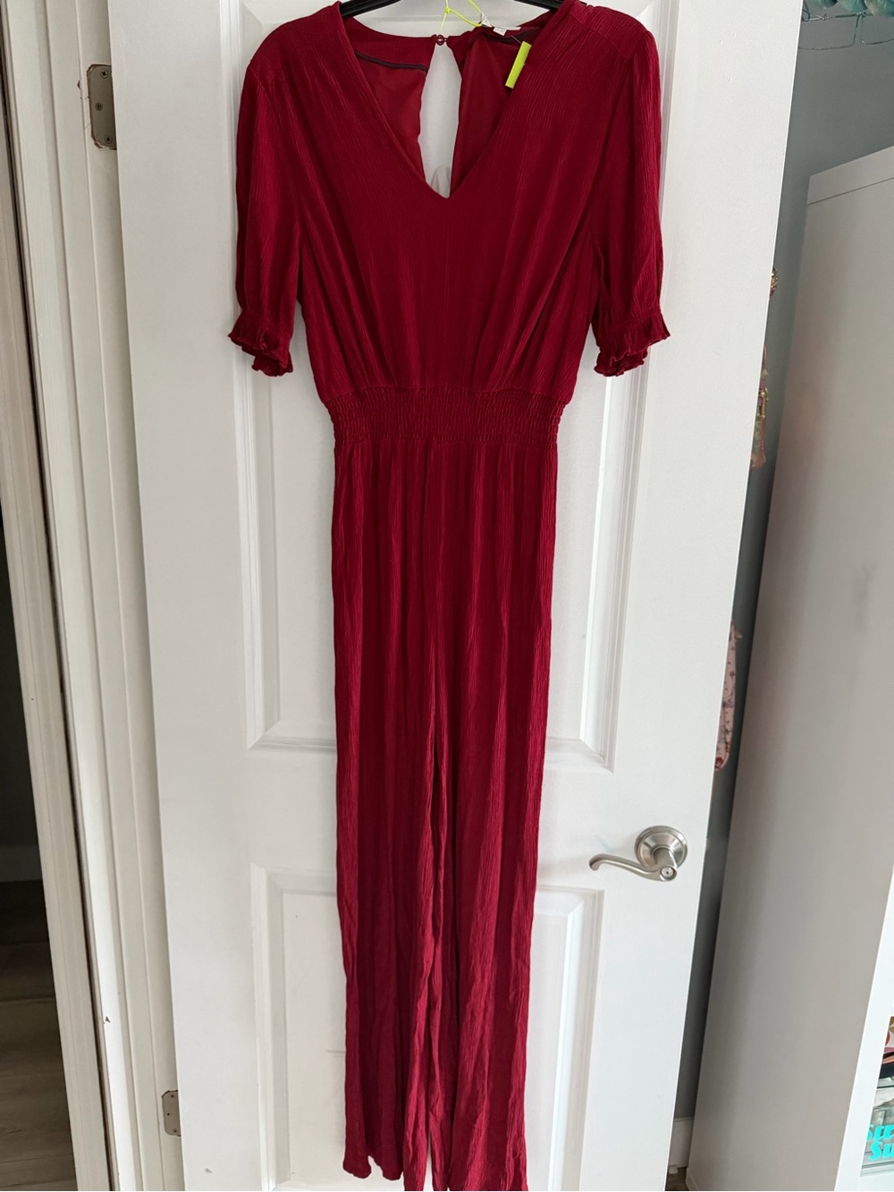 Boden Deep Red Pant Jumpsuit